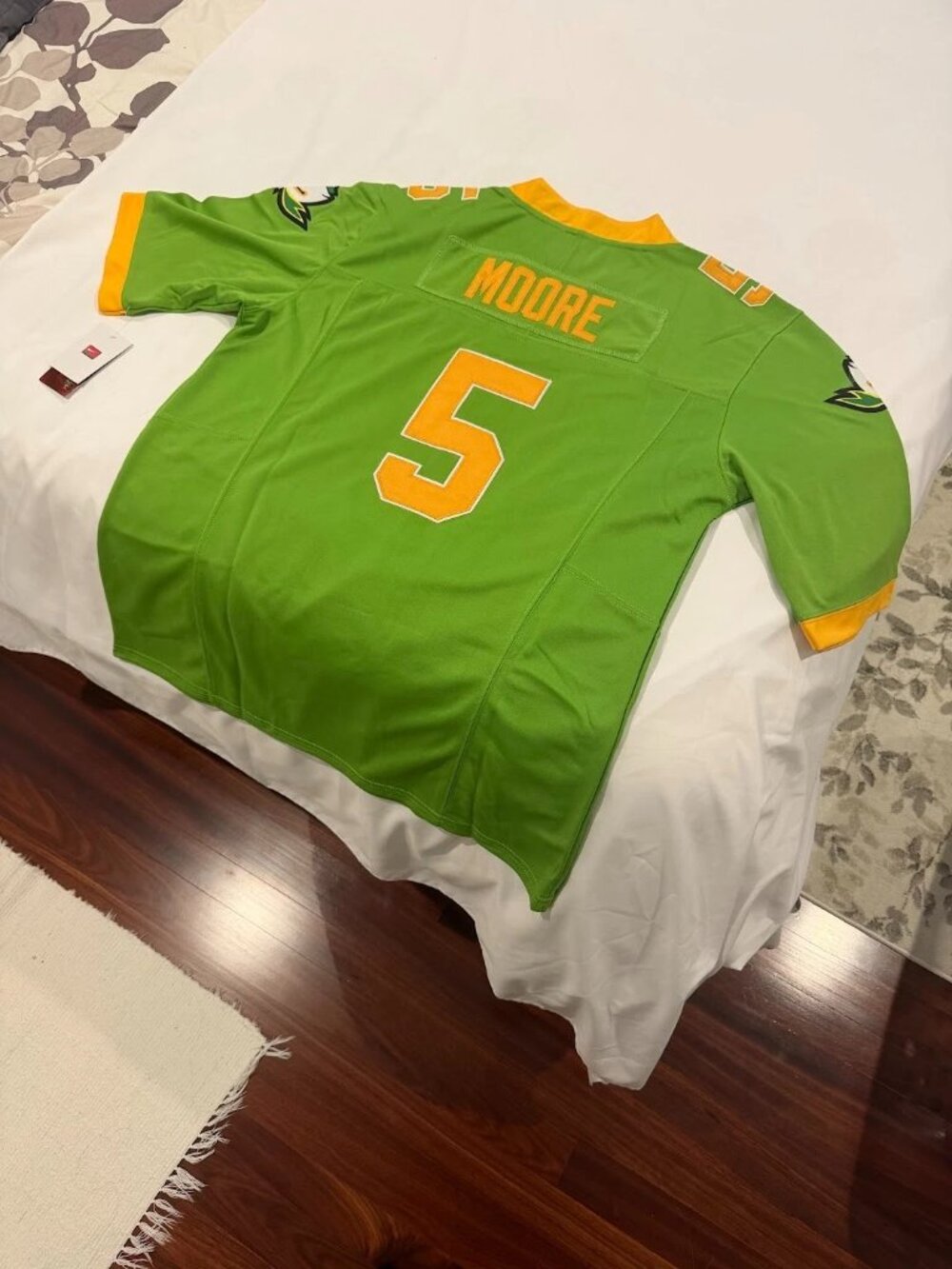 Dante Moore Vapor Green Jersey Stitched